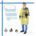 Disposable PE Waterproof Transparent Plastic Raincoat for Promotion Use